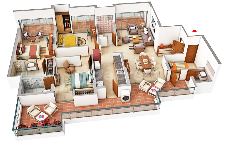 Sawasdee Heights - 1938.00 Floor Plan