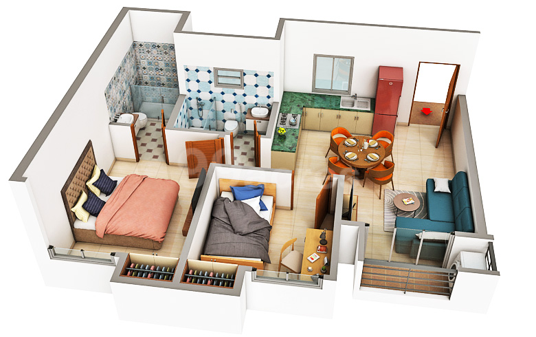 Sobha Brooklyn Towers - 522.00 Floor Plan