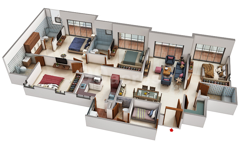 Godrej Air - 2599.00 Floor Plan