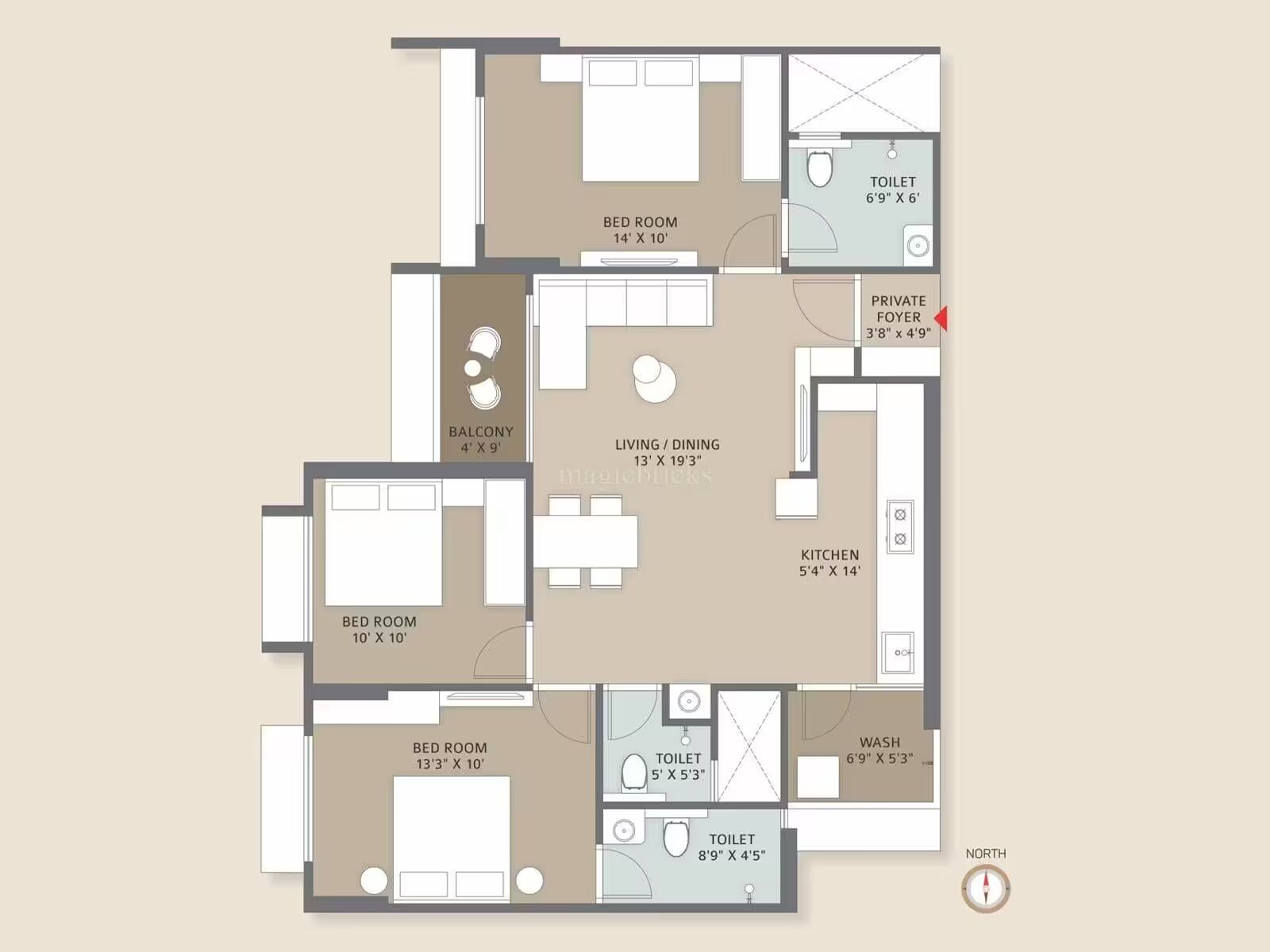 Pravesh By Kaavyaratna - 1746.00 Floor Plan