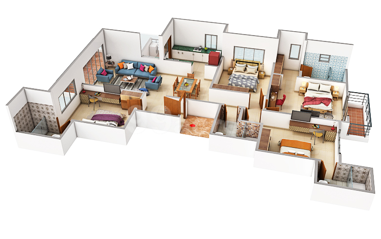 Sobha Brooklyn Towers - 1561.00 Floor Plan