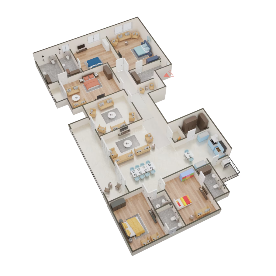 Sheetal Gharana - 3072.56 Floor Plan