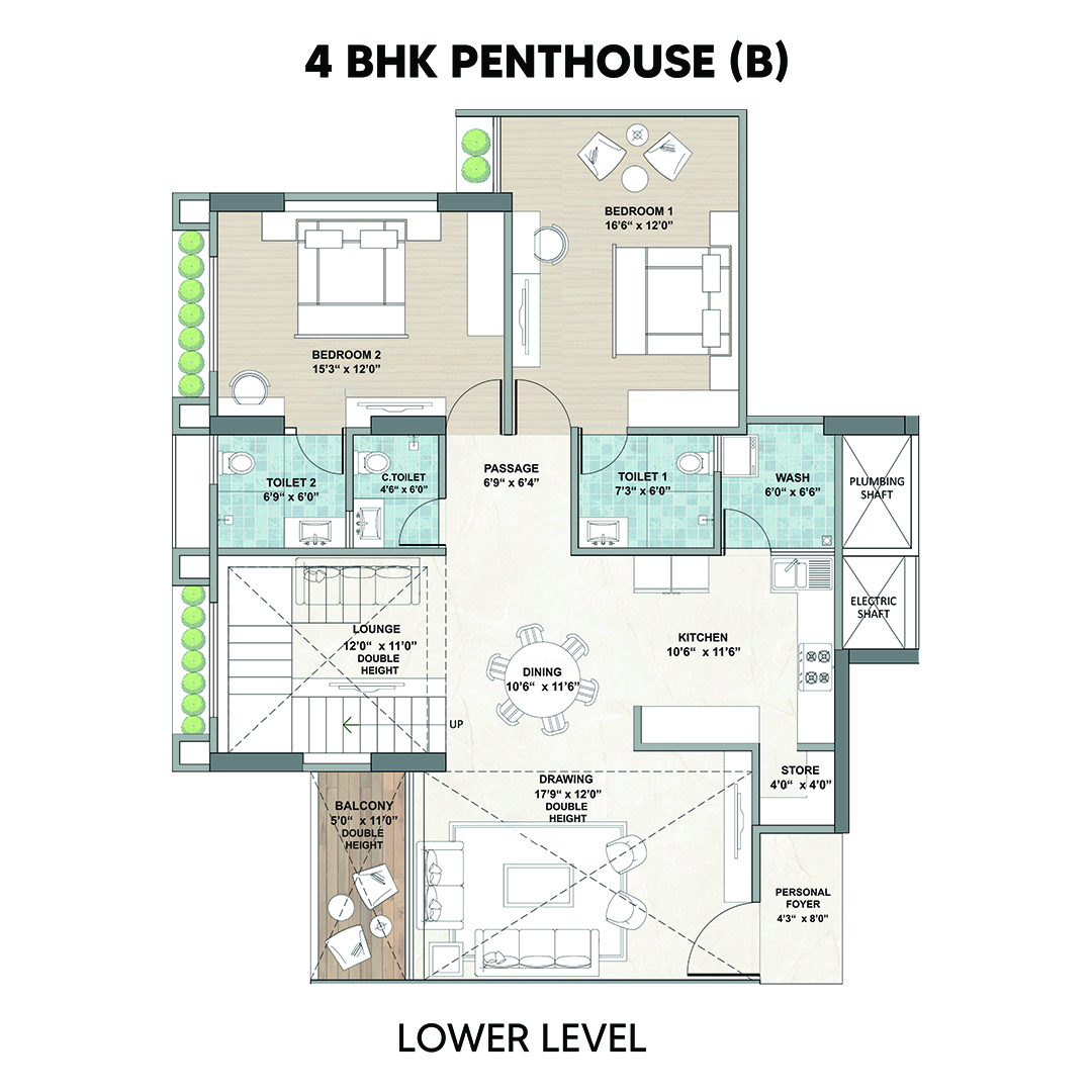 Sheetal Dharohar - 3200.00 Floor Plan
