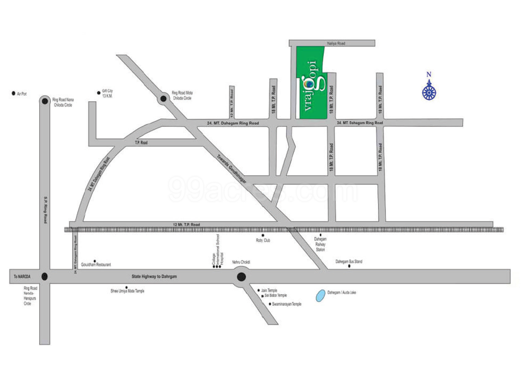 Vraj Gopi Residency - 2241.00 Floor Plan