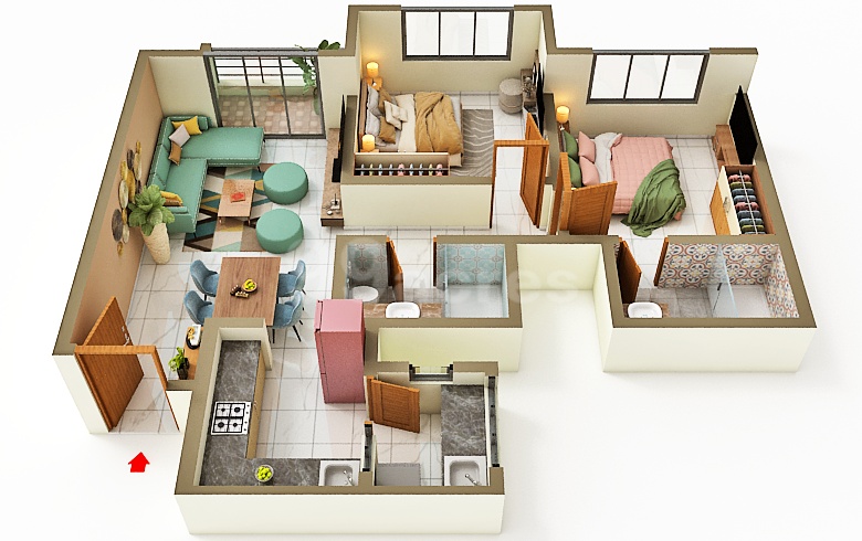 Sobha One World - 1205.00 Floor Plan