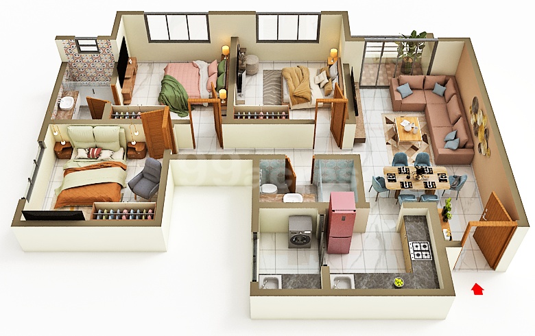 Sobha One World - 1510.00 Floor Plan