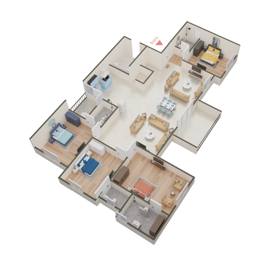 Harmony Harikesh - 3645.00 Floor Plan