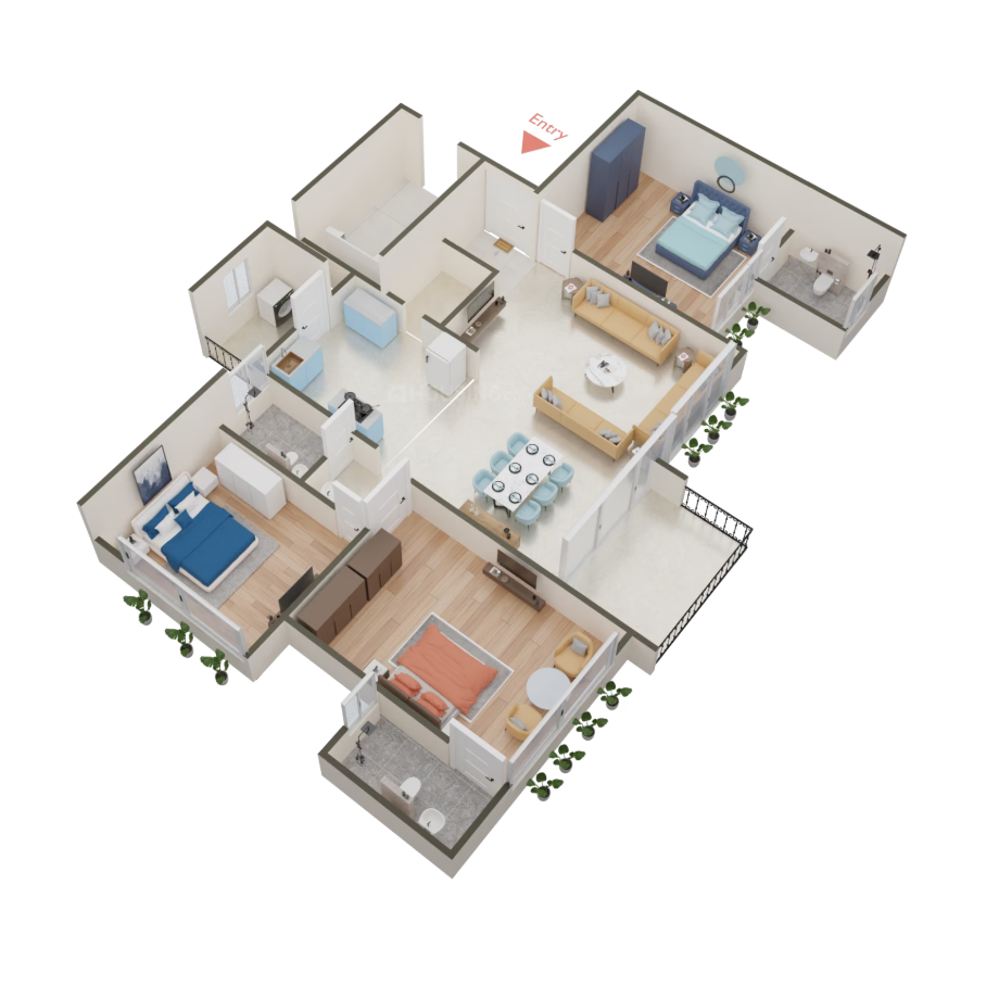Harmony Harikesh - 2727.00 Floor Plan