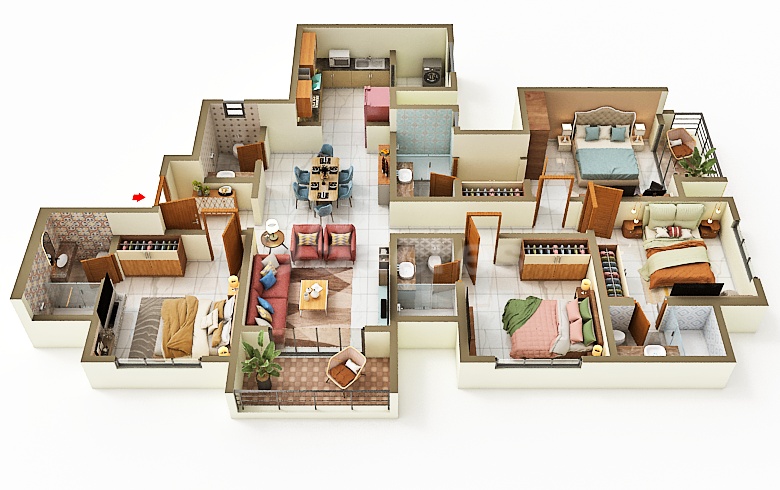 Sobha One World - 2416.00 Floor Plan