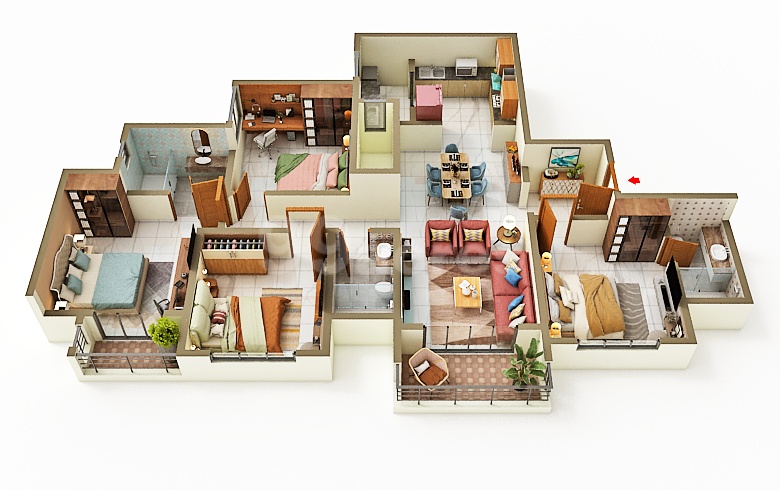 Sobha One World - 2096.00 Floor Plan