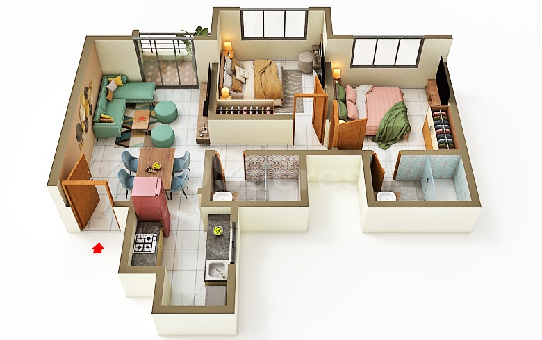 Sobha One World - 1063.00 Floor Plan