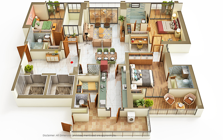 TARC Kailasa - 3440.00 Floor Plan