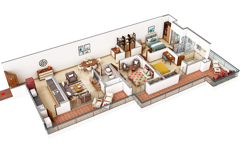 Sawasdee Heights - 1654.00 Floor Plan