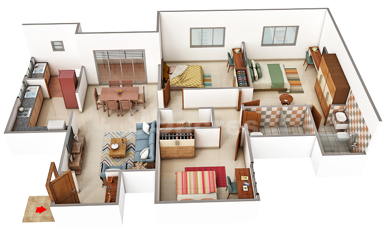 Sobha Neopolis - 1131.00 Floor Plan