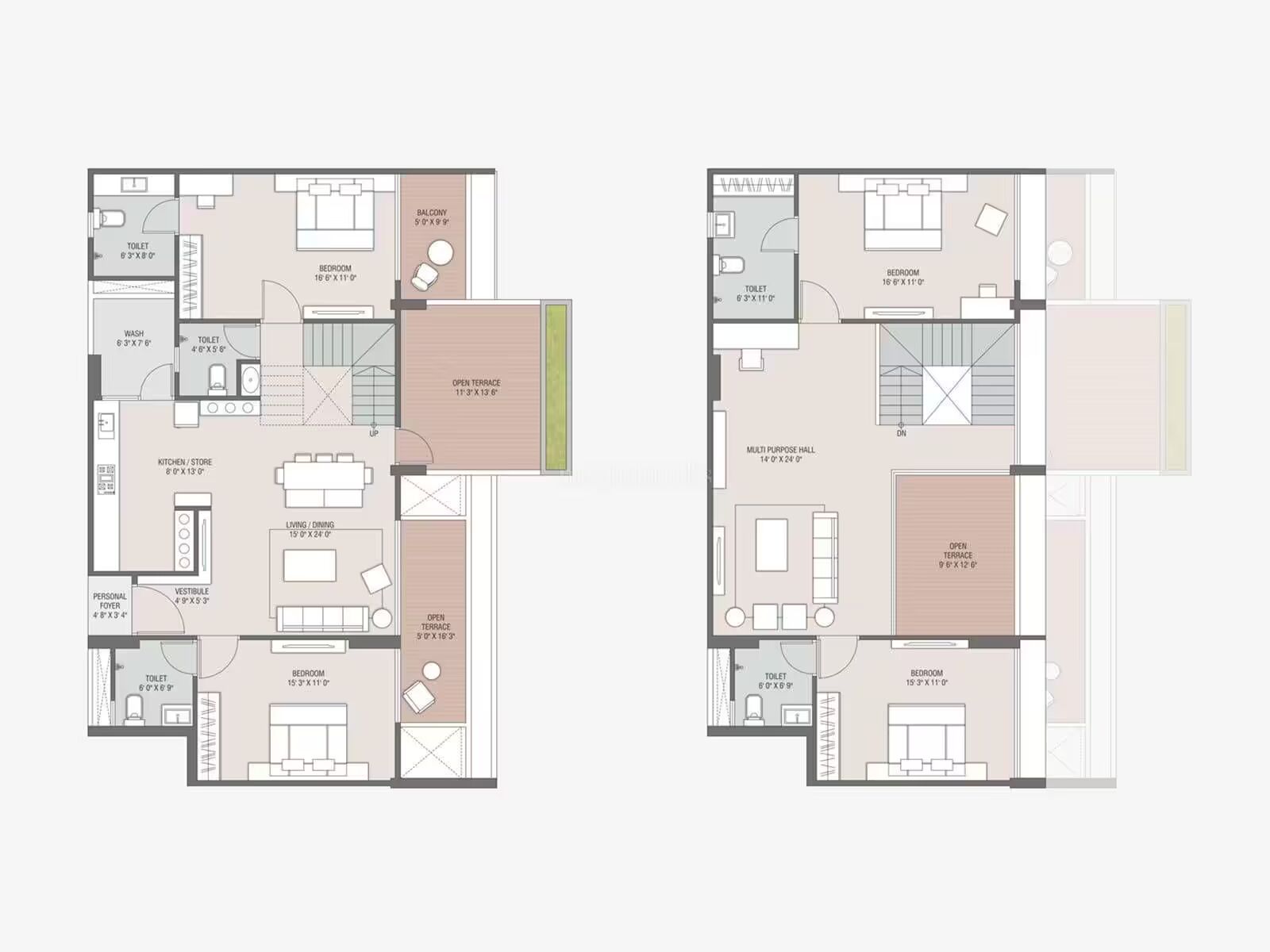 The Balcony By Kaavyaratna - 4158.00 Floor Plan