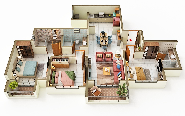 Sobha One World - 1820.00 Floor Plan