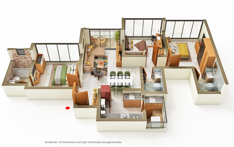 Sobha Madison Heights - 1514.00 Floor Plan
