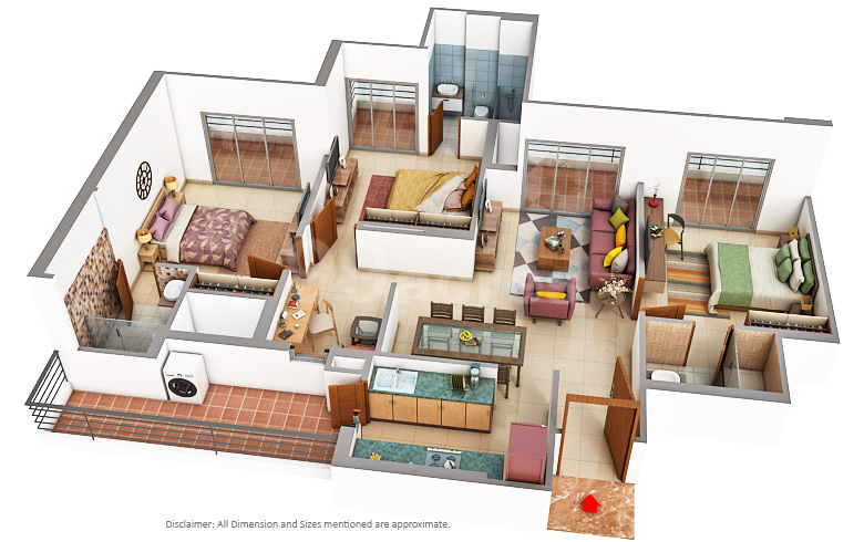Smartworld One DXP - 1850.00 Floor Plan