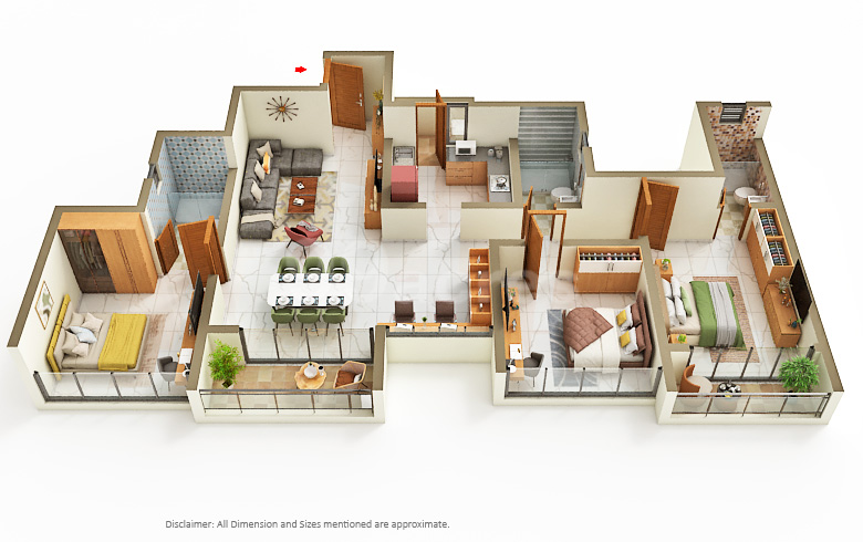 Sobha Madison Heights - 1847.00 Floor Plan